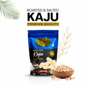 Kajwam Nutts Premium Roasted Salted Cashew Nuts W320 250g | Zero Cholesterol Natural Jumbo Size Whole Kaju Nuts & Dry Fruits | Rich in Protein, Roasted Crunchy Delicious Healthy Snack