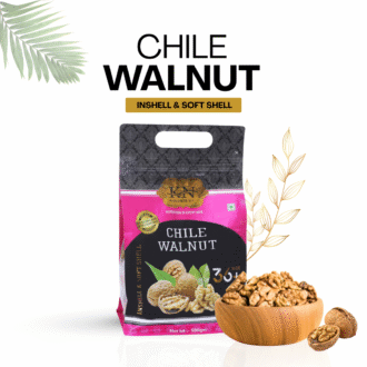 Premium Chile Walnuts 36+ Size | Soft Shell In-Shell Walnuts – 500g